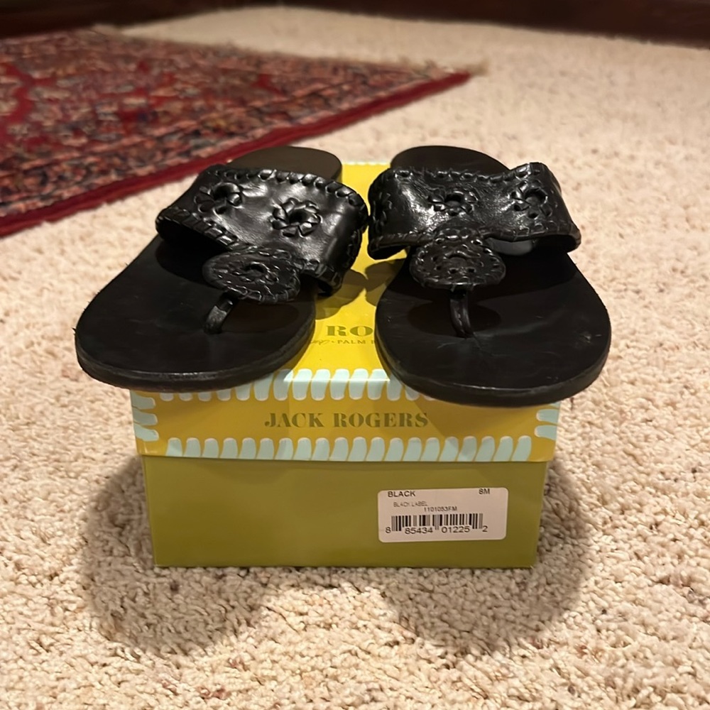 EUC Jack Rogers Black Label sandal